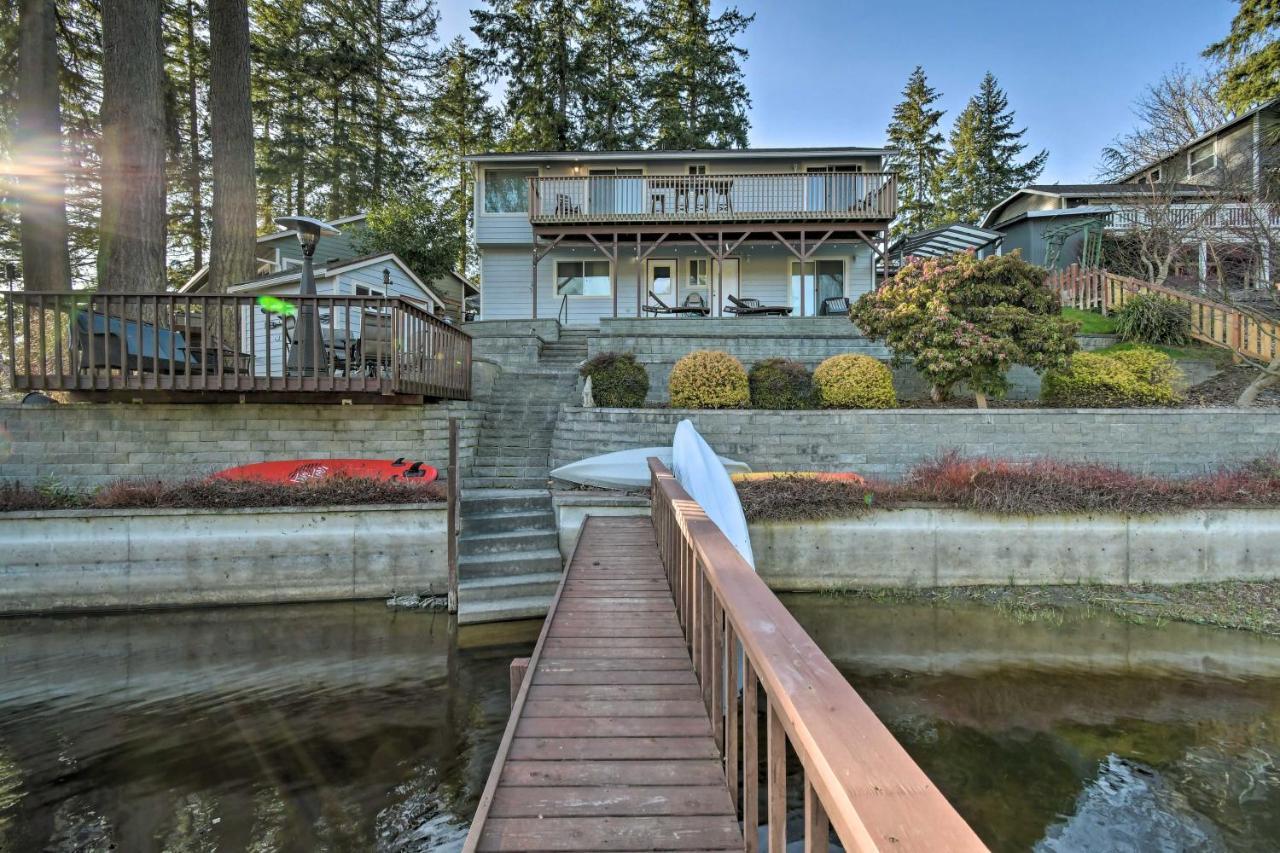 The Peacock House - Waterfront Home With Hot Tub! Olympia Exteriör bild